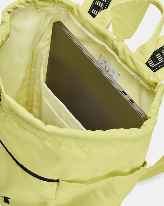 กระเป๋าบักเก็ต UA SportStyle สำหรับผู้หญิง in Yellow image number 3